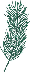Christmas pine leaf