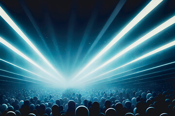 crowd of people dancing on stage
