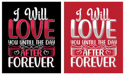Valentine's day love mom girls typography t-shirts design