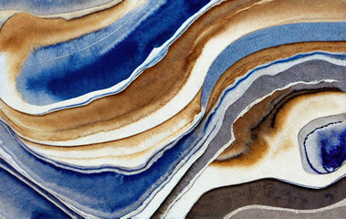 Organic fluid deposition watercolor and pigments wallpaper background texture - obrazy, fototapety, plakaty