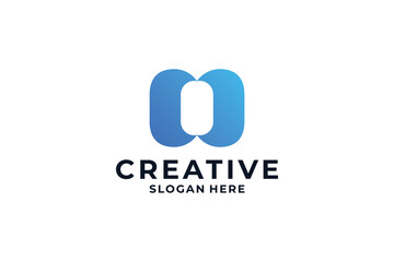 Creative letter O logo design inspiration.