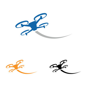Drone design related to drone service company logo. Illustration design of drone