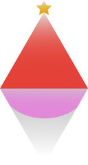 Obraz premium Geometric christmas element