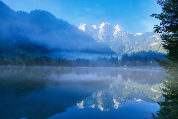 Schöne Bergseen in den Alpen in  Bayern und Österreich