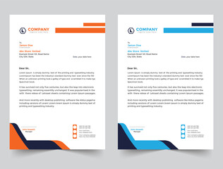 Professional business letterhead template design