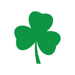 Shamrock vector icon on white background