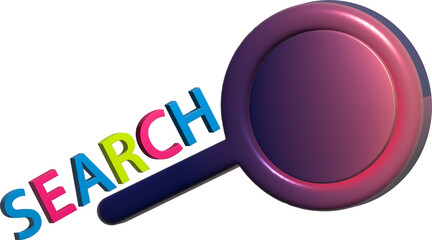 Search bar modern web search concept. 3d rendering.