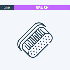brush icon vector sign symbol