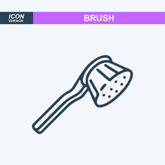 brush icon vector sign symbol