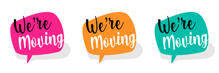 We're moving