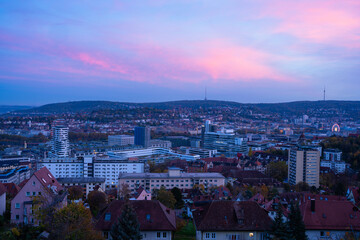 Fototapeta premium evening city view 