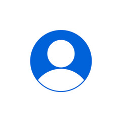 App profile icon. Male online DP graphic icon.