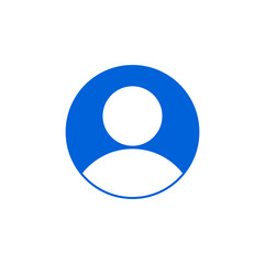 App profile icon. Male online DP graphic icon.