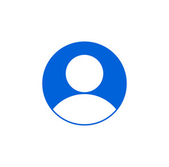 App profile icon. Male online DP graphic icon.