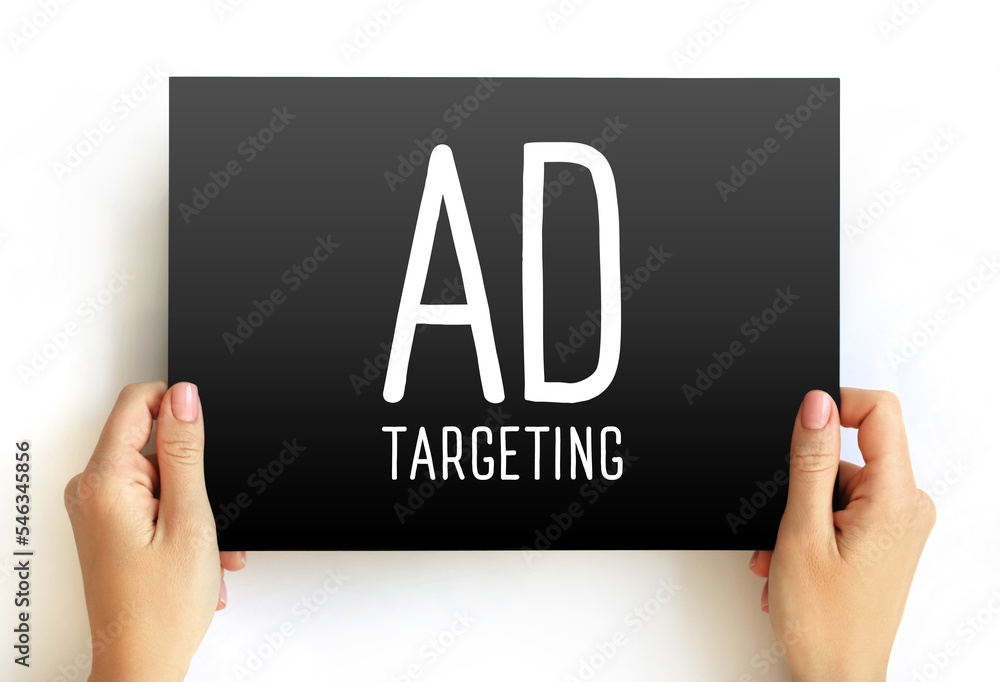Poster ad targeting - form of advertising, that is directed towards an audience with certain traits, text c
