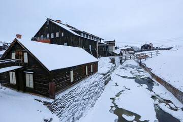 River Hyttelva in town Roeros (UNESCO World Heritage Site), Norway