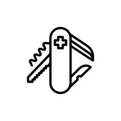 pocket knife icon vector sign symbol