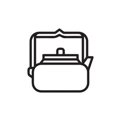 teapot icon vector sign symbol