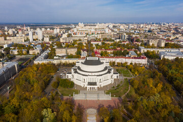 Aerial: The National Academic Great Opera and Ballet Theatre in Minsk, Belarus