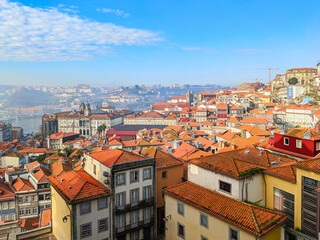 Fototapeta na wymiar Porto rooftops cityscape old town