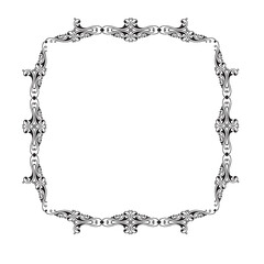 Frame, in the style of an ornament, Vector illustration eps 10, Art.	
