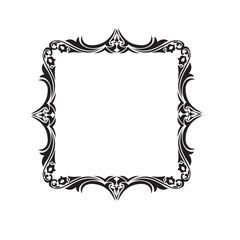 Frame, in the style of an ornament, Vector illustration eps 10, Art.	