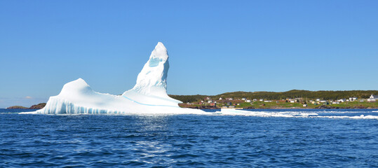 Iceberg, Cape Bonavista is a headland located on the east coast of the island of Newfoundland in the Canadian province of Newfoundland and Labrador