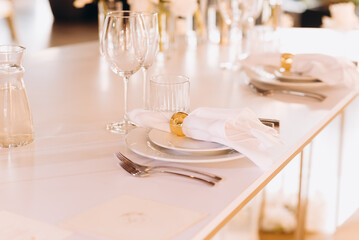 wedding table setting
