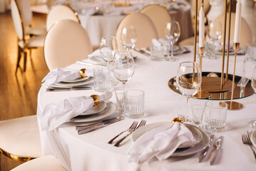 wedding table setting