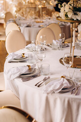 wedding table setting