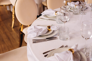 wedding table setting
