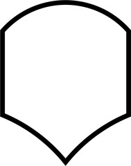 Badge Frame Outline Shape Design