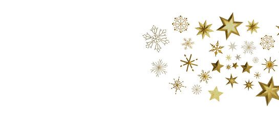 Snowflakes Falling On Snow - Winter Banner
