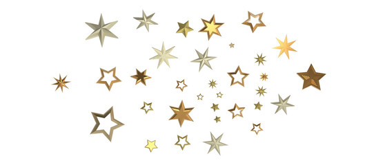 stars background, sparkle lights confetti falling. magic shining Flying christmas stars on night