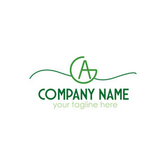 A letter logo design for business