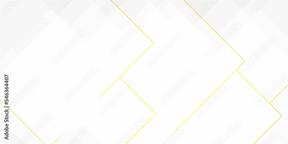 Aufkleber abstract white and golden geometric overlapping square pattern, design of technology background. vec