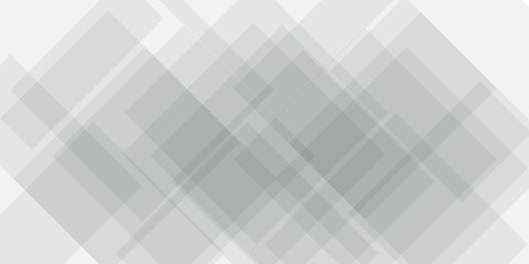 Abstract white and grey geometric overlapping square pattern, design of technology background. Vector illustration. You can use for poster, template, banner, wallpaper and many more.