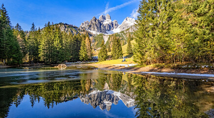 Der Almsee in der Hofalm in Filzmoos