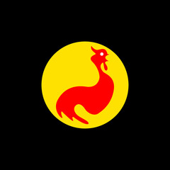 Rooster logo vector illustration design