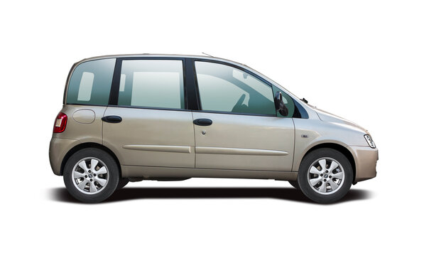 Fiat Multipla MPV car, side view isolated on white background, 20 October 2017 Thessaloniki, Greece	
