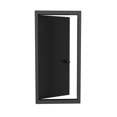 3d render door room entrance with door frame