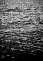 Reflect ripple water texture background. High resolution wallpaper of dark water. Abstract surface sea water in black and white photography.