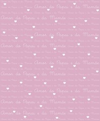 Background with phrases, love, heart, sweetheart, daddy, mommy, baby,
