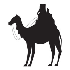 caspar wise man in camel silhouette