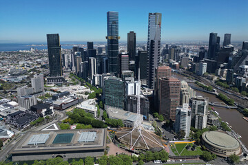 Eureka Tower, Southbank, Melbourne central business district © burnstuff2003