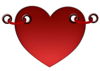 Herz, Liebe, Hängend, Rotes, Valentin, Design