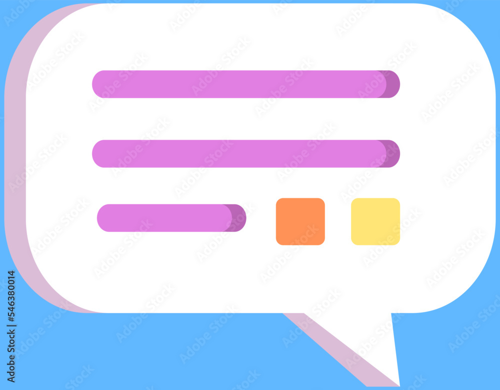 Aufkleber talk bubble speech icon. blank message symbol, sms vector design element. chat online template. dial