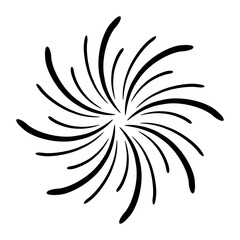 A celebrative pyrotechnic, flat illustration