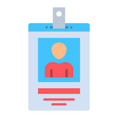 Id Card Flat Icon