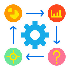 Workflow Flat Icon
